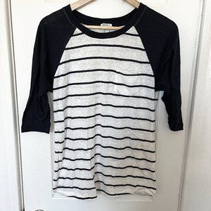 Navy Blue Baseball Tee